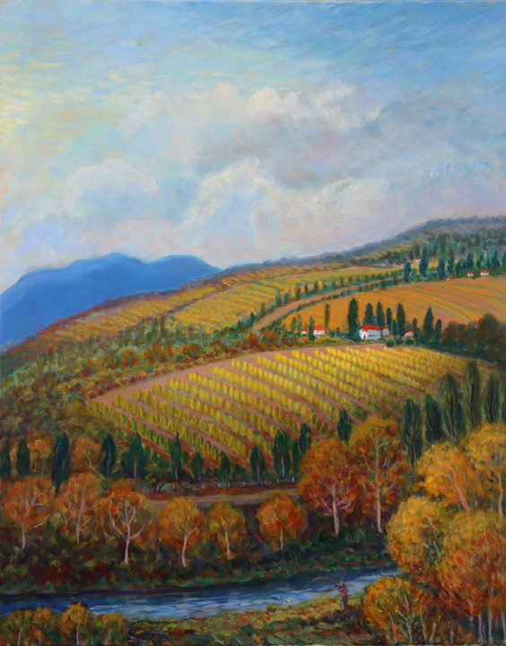 Vineyard Painting